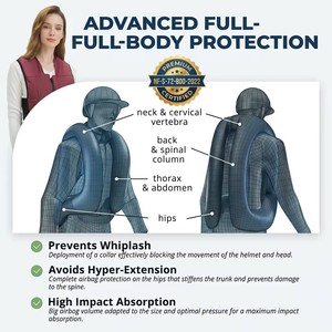 Chaleco Airbag Ecuestre con Protección Anticaídas, Impreso, Spandex/Nylon, Unisex, Sistema Inflable Estable, Ropa de Seguridad Confiable para Montar a Caballo - Product Image 3