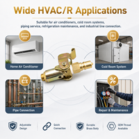 Connecteur rapide en laiton anti-fuite pour kit d'entretien de climatisation avec finition de surface OEM