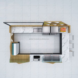 พื้นผิวน้ำผลไม้ตู้ขายปลีกออกแบบพิเศษน้ำผลไม้บาร์ร้านชาฟอง - Product Image 4