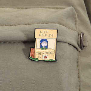 Karikatür Anime hayat yardımcı memoienamel emaye Pin fıstık komik karakter broş yaka rozeti takı hediye çocuklar arkadaşlar için - Product Image 3