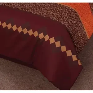 Juego de Funda de Edredón Joy King de 12 Piezas con Patrón Geométrico, Estilo Clásico para el Hogar - Product Image 5