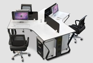 Đơn Giản Bàn Hiện Đại Cho 3/<span class=keywords><strong>5</strong></span> Hoặc 6 Người Bằng Gỗ Màn Hình Phân Vùng Và Ghế Kết Hợp Cho Máy Tính Thẻ Nhân Viên Nội Thất Văn Phòng - Product Image 5