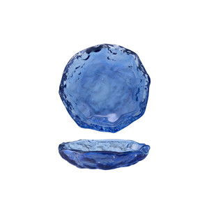 Ciotola d'acqua <span class=keywords><strong>Azzurra</strong></span> Tonda Lavorata a Mano in Vetro 13 cm per Ristoranti, Catering, Forniture Alberghiere, Ingrosso - Product Image 1