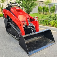 Pengiriman Gratis Mini Crawler Skid Steer Loader Euro 5 CE EPA Mesin Diesel Hidrolik Skid Loader Pertanian Skid Loader Kompak