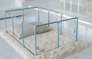 Bolígrafo mediano de 27 "plegable exterior acrílico para perros, vallas para suelo para perros - Product Image 4