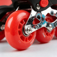 Patins à roulettes ajustables pour enfants et adultes, huit roues lumineuses en PU, patins à roulettes d'extérieur pour débutants, patins à roulettes de loisirs