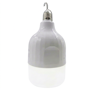 Ampoule LED 50W haute/basse tension, rechargeable par USB, SMD, DC5V-6V/AC220V, culot E27, 12cm, ABS+PP, batterie 3600mAh, 2700K, Ra80 - Product Image 1