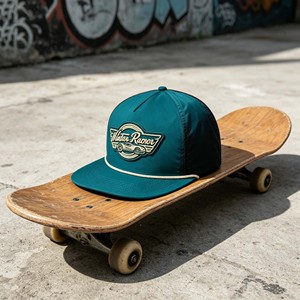 High Quality 5-panel Flat Brim Cotton <b>Rope</b> Sporty Snap Back Hat With Customized Embroidery Wholesale Oem Outdoor Caps - Product Image 3