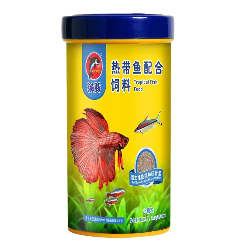 Alimento Ornamental para peces tropicales, micropellet de 250ml