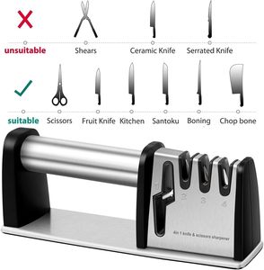 Knife <b>Sharpeners</b> 4 in 1 Knife and Scissors <b>Sharpener</b> for Blade and Steel Knives Scissors - Product Image 2