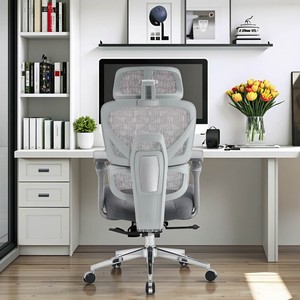 Chaise de bureau ergonomique respirante en maille moderne pour la maison, accoudoirs réglables 4D, appui-tête réglable 3D, <span class=keywords><strong>prix</strong></span> d'usine, confortable - Product Image 1