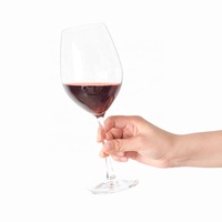 Gobelets à vin bordeaux élégants personnalisés avec base en forme de cœur, verres à vin à pied en cristal transparent pour mariage