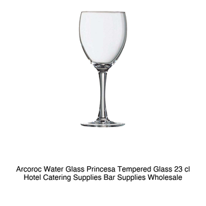 Verre à eau Princesa en verre trempé 23 cl Arcoroc H 17,4 cm Ø 6,7 cm - Product Image 2