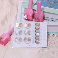 Vernis Gel UV Effet Œil de Chat Perles de Verre Thé au Lait 6 Couleurs, Champagne Neutre, Gris Argenté Magnétique, Marque Privée, Vente en Gros - Meilleures Ventes