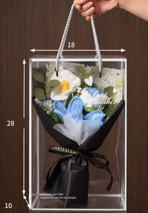 Bouquet di Fiori all'Uncinetto, Calla e Rose Artificiali in Filato Lavorato a Mano, Decorazione per Matrimoni e Casa, Regalo per San Valentino e <span class=keywords><strong>Festa</strong></span> <span class=keywords><strong>della</strong></span> <span class=keywords><strong>Mamma</strong></span> - Product Image 6