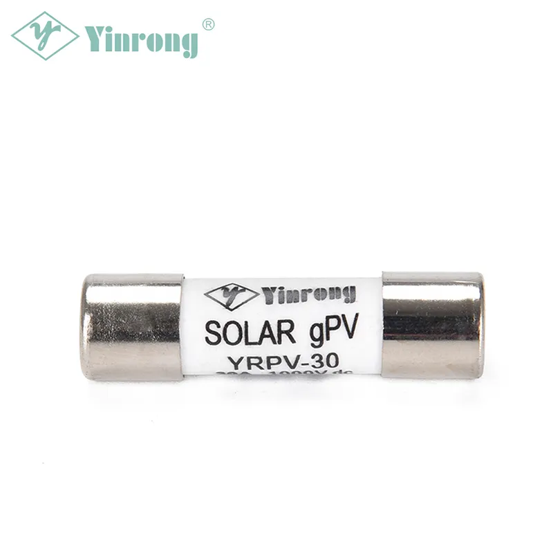 DC 1000V porcelain 10*38 solar fuse for 10A/12A/15A/16A/20A/25A/30A fuse link gPV CE TUV for india market