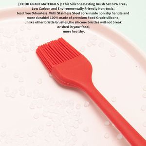 Pennello per olio antiaderente per pasticceria in Silicone <span class=keywords><strong>salsa</strong></span> per barbecue cottura pennello in Silicone resistente alle alte Temperature strumenti per cottura e pasticceria stick - Product Image 4