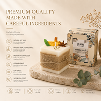 Rustikale Handgemachte Duftkerze aus Sojawachs Geschenkkerze für Hochzeit Heimdekoration Weihnachten Private Label OEM
