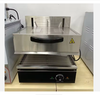 Grill électrique professionnel en acier inoxydable pour pita, salamandre, haute efficacité, nettoyage facile, barbecue intérieur sans fumée à surface plate