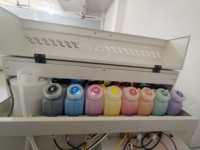 Imprimante DTG A4 double station avec 4 têtes I3200 pour l'impression directe sur vêtements en fibres naturelles et synthétiques (nylon)