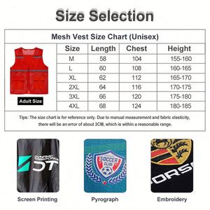 Chaleco Reflectante Personalizado Promocional con Logotipo para Trabajo de Construcción e Ingeniería, Chaleco de Seguridad con Múltiples Bolsillos y Cremallera - Product Image 4