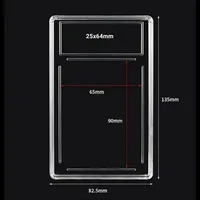 Boîtier de protection pour cartes de sport de style CGC Massive Touch 65x90mm pour cartes à collectionner
