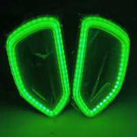Luces LED RGB de Reemplazo para Parrilla SRT Scat Pack, Luces LED de Humo Tipo Nariz de Cerdo, Compatibles con Dodge Charger 2015-2022