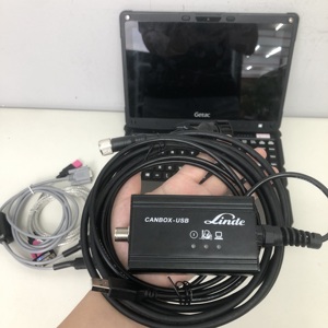Laptop para montacargas LINDE, herramienta de diagnóstico eléctrica diésel, escáner LSG Linde Canbox Doctor, LINDE LTD2 Pathfinder, juego completo - Product Image 1