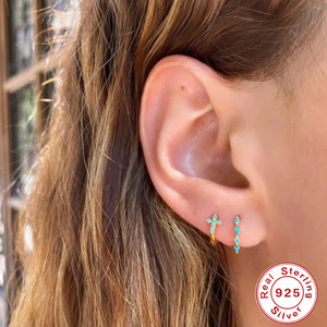 Boucles d'oreilles créoles haut de gamme en argent sterling S925, style classique et simple, motif goutte d'eau, très prisées en Europe et en Amérique - Product Image 4