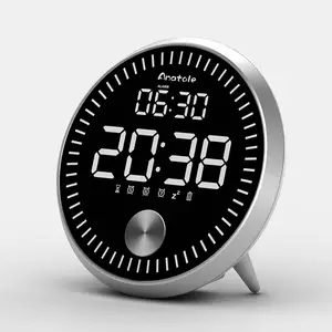 Tj fullsergé — Mini réveil numérique, décoration, écran vibrant, éclairé, horloge de jour