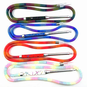 Vente en gros d'accessoires pour fumer tuyau de narguilé en alliage d'aluminium tuyau éponge en plastique pour narguilé - Product Image 1