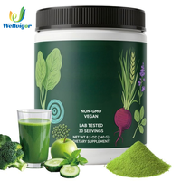 Poudre de légumes verts quotidiens en marque blanche OEM – Complément alimentaire antioxydant, mélange d'herbes, probiotiques et superaliments pour adultes