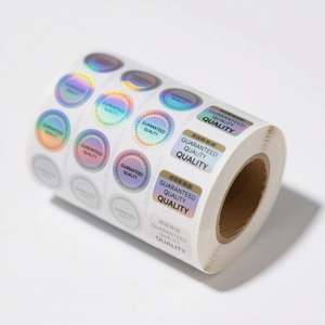 Etiqueta Transparente con Logotipo de Marca, Etiqueta Redonda de Vinilo Transparente Personalizada en Rollo para Vasos - Product Image 2