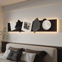 Luxe élégance lune chambre décor à la maison peinture salon canapé fond mur UV impression LED décor peinture
