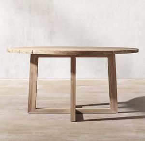 Muebles <span class=keywords><strong>de</strong></span> jardín al aire libre Artesanía <span class=keywords><strong>de</strong></span> alta calidad Forma redonda Madera <span class=keywords><strong>de</strong></span> teca maciza Dia 59 "Mesa <span class=keywords><strong>de</strong></span> comedor con 6 sillas - Product Image 2