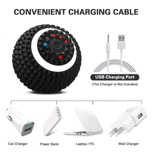 Masseur <span class=keywords><strong>vibrant</strong></span> de <span class=keywords><strong>fitness</strong></span> et de yoga rechargeable par USB à 4 vitesses, <span class=keywords><strong>appareil</strong></span> à batterie au lithium 2400 mAh, boule de massage vibrante électrique - Product Image 4