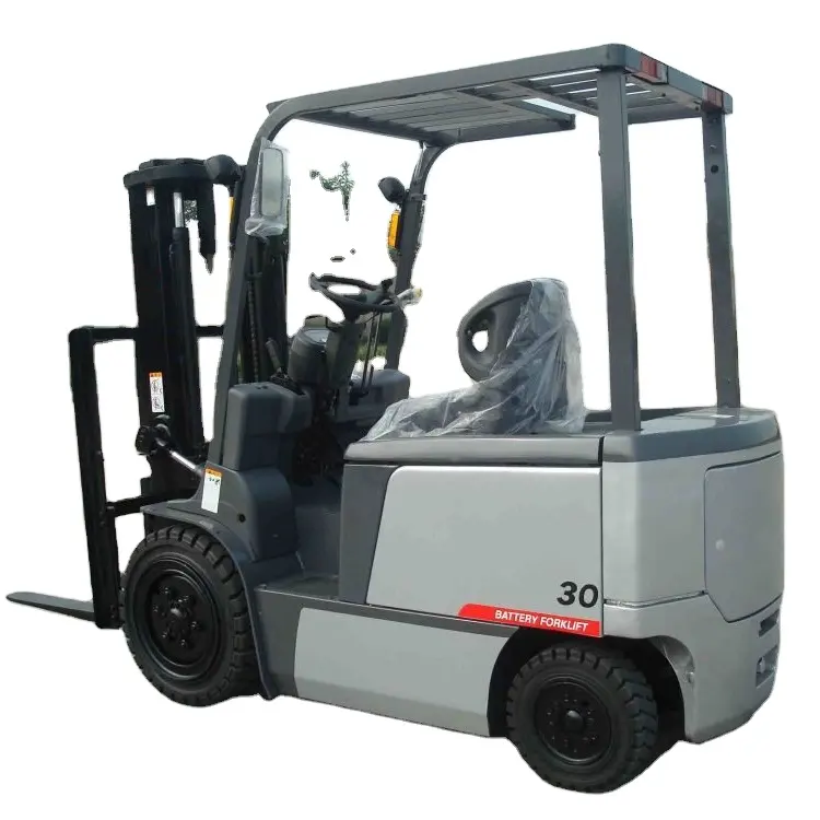 New FB30T 4 wheels Electric Forklift Truck 3.0ton 3.5 ton Battery Forklifts with Solid Tires 3stages mast full free lifting