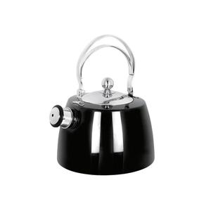 Hervidor de agua Schulte-U Flute Kettle Louis de acero inoxidable negro para usar en la estufa - Product Image 1
