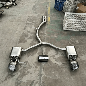 Tuyau d'échappement avant et silencieux à valves pour Audi RS4, échappement haute performance en acier inoxydable SS304 avec silencieux à valves - Product Image 4