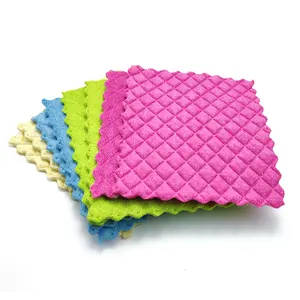 Microfiber 부엌 갯솜 패드, 스웨덴어 젖은 부엌 셀루로스 갯솜 행주