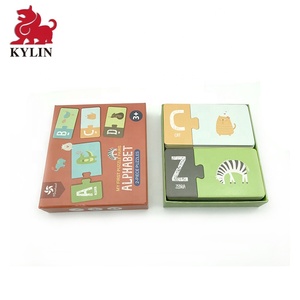 Éducatifs <span class=keywords><strong>Match</strong></span>, Il <span class=keywords><strong>Jeu</strong></span> Jouet Carton Mini Assorti Orthographe Alphabet Lettre Mot Jigsaw Puzzle pour Les Enfants - Product Image 3