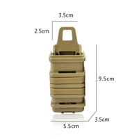 ActionUnion 2x caja Mag de fijación rápida doble táctico rápido carcasa dura bolsa de revista Molle funda 9mm soporte para SMG táctico