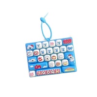 Nouveauté : Clavier mécanique 26 touches, jouet créatif anti-stress à presser au doigt, pendentif de sac portable pour enfants et étudiants