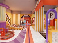 HELLO CAT Équipement de terrain de jeu intérieur interactif pour enfants, en ABS écologique, pour salles de jeux commerciales, maternelles et centres de jeux pour enfants
