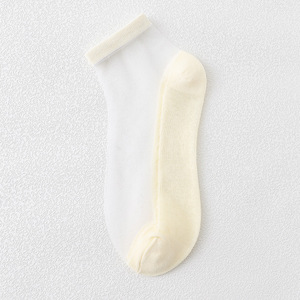 Jingwen OEM Dames Sokken CE Certificaat Zomer Transparant Ademend Enkel Sokken Effen Sheer Dames Sokken - Product Image 2