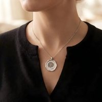 Collar con Retrato de Mascota Personalizado, Colgante con Foto de Perro Grabada con Láser, Sello de Cera, Acero Inoxidable, Resistente al Agua, Sin Deslustre, Regalo con Certificado CE