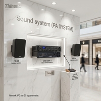 Amplificateur de mixage Thinuna VTA II Series 6 zones avec contrôle du volume 240W 360W 480W, amplificateur de puissance de mixage avec BT, USB et tuner