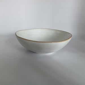 <span class=keywords><strong>Vaisselle</strong></span> en céramique écologique D27.5cm Blanc Ventoux, motifs paysagers portables, MOQ 10 pièces, <span class=keywords><strong>Vaisselle</strong></span> en grès réactif - Product Image 5