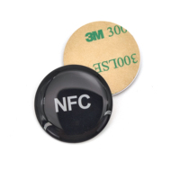 Vente en gros d'étiquette intelligente époxy RFID étanche pour téléphone portable étiquette NFC autocollant de carte d'étiquette