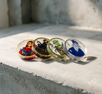 Jetons de jeu de personnages fantastiques en gros, pièces de jeu en plastique durables pour DND et jeux de table